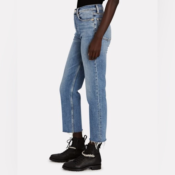 RE/DONE 70’s Stove Pipe in Medium Stone Wash - Picture 1 of 11